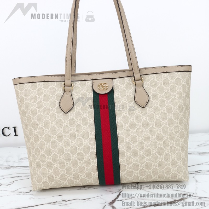 Gucci Tote Bag Replica 631685 in Blue, Beige, and Brown