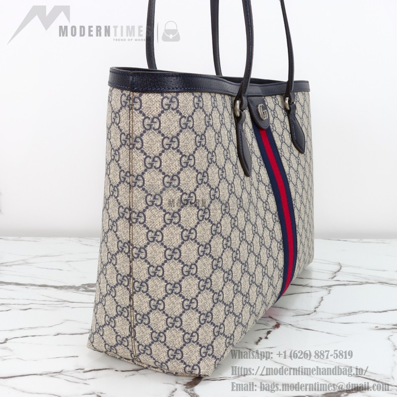 Gucci Tote Bag Replica 631685 in Blue, Beige, and Brown