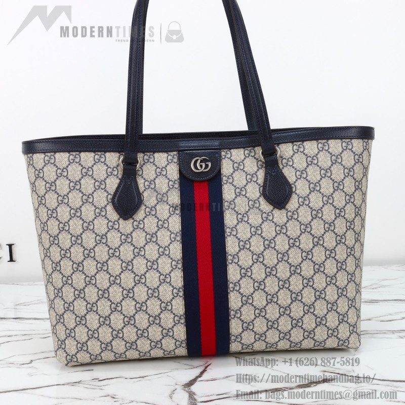 Gucci Tote Bag Replica 631685 in Blue, Beige, and Brown