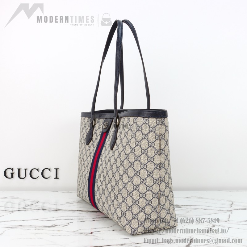 Gucci Tote Bag Replica 631685 in Blue, Beige, and Brown