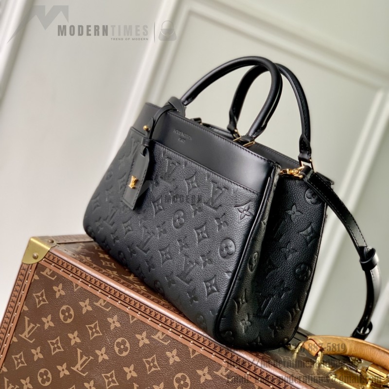 Louis Vuitton City Avenue PM Tote Bag M25577 Black and M15231 Beige Replica