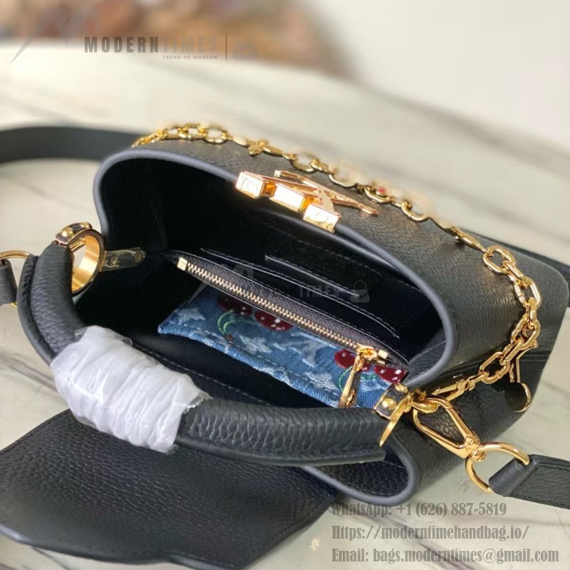 Louis Vuitton Capucines M13714 Murakami Re-Edition Bag in Taurillon Leather