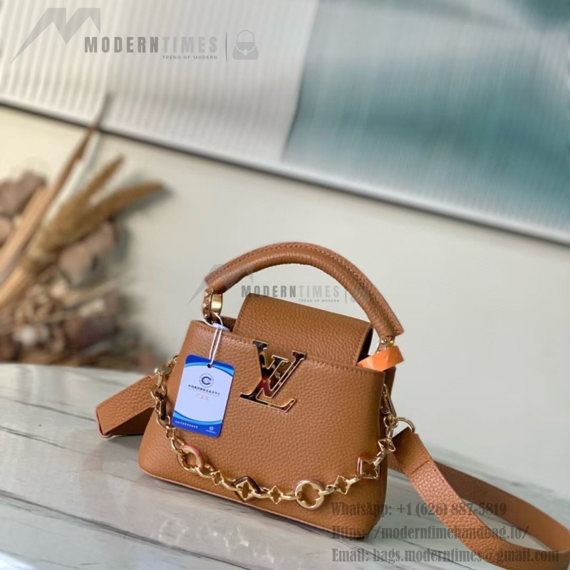 Louis Vuitton Capucines Mini M14381 Harmony Series Taurillon Leather Handbag