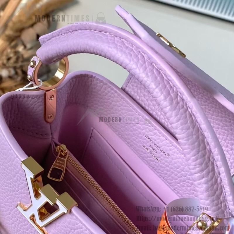 Louis Vuitton Capucines Mini M14972 Light Purple Harmony Collection Bag