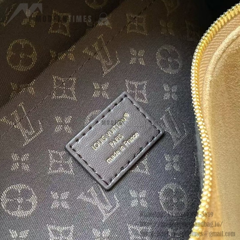 Louis Vuitton Express Medium M26358 Brown Suede Leather Handbag