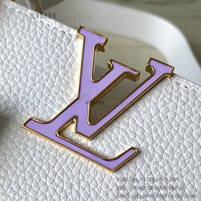 Louis Vuitton × Murakami Capucines M13253 Light Green Off-White Tri-Color Limited Edition – Premium Replica