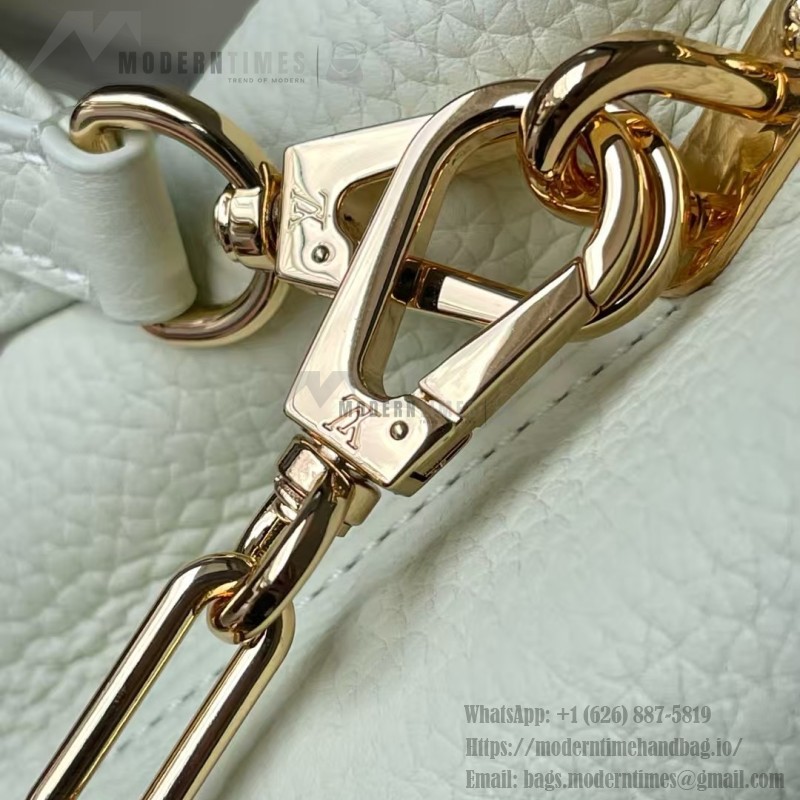 Louis Vuitton × Murakami Capucines M13253 Light Green Off-White Tri-Color Limited Edition – Premium Replica