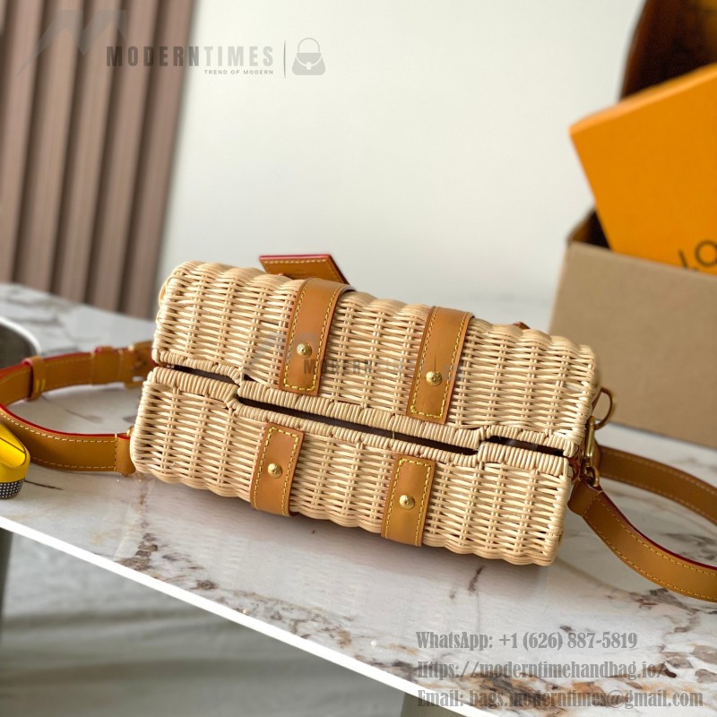 Louis Vuitton Keepall Bandoulière 25 M14455 Rattan Bag Premium MB Chip