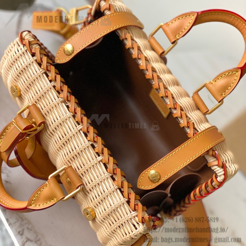Louis Vuitton Keepall Bandoulière 25 M14455 Rattan Bag Premium MB Chip