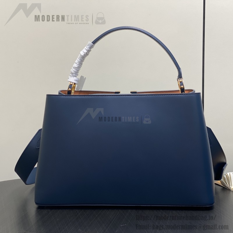 Louis Vuitton Capucines Souple Large Bag M14639 Deep Blue Full Leather