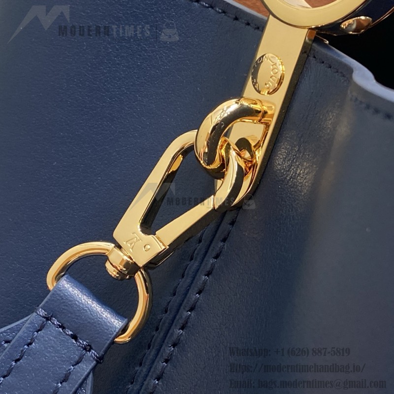 Louis Vuitton Capucines Souple Large Bag M14639 Deep Blue Full Leather