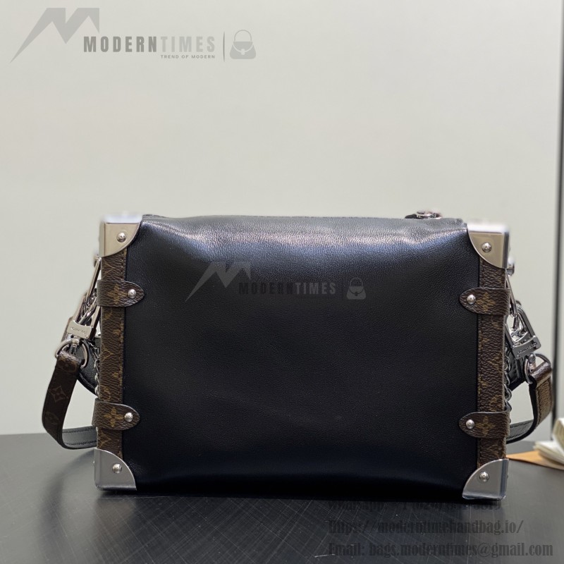 Louis Vuitton Side Trunk Vibe M15195 Black Leather Chain Bag