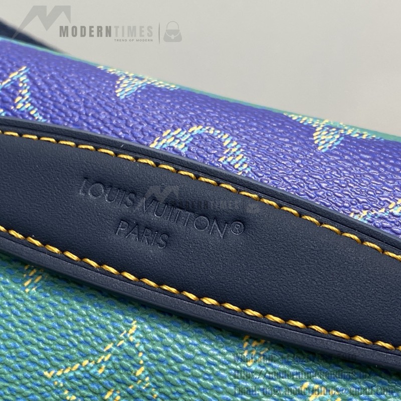 Louis Vuitton Rush Bumbag M25783 Blue Color-Block Waist Bag