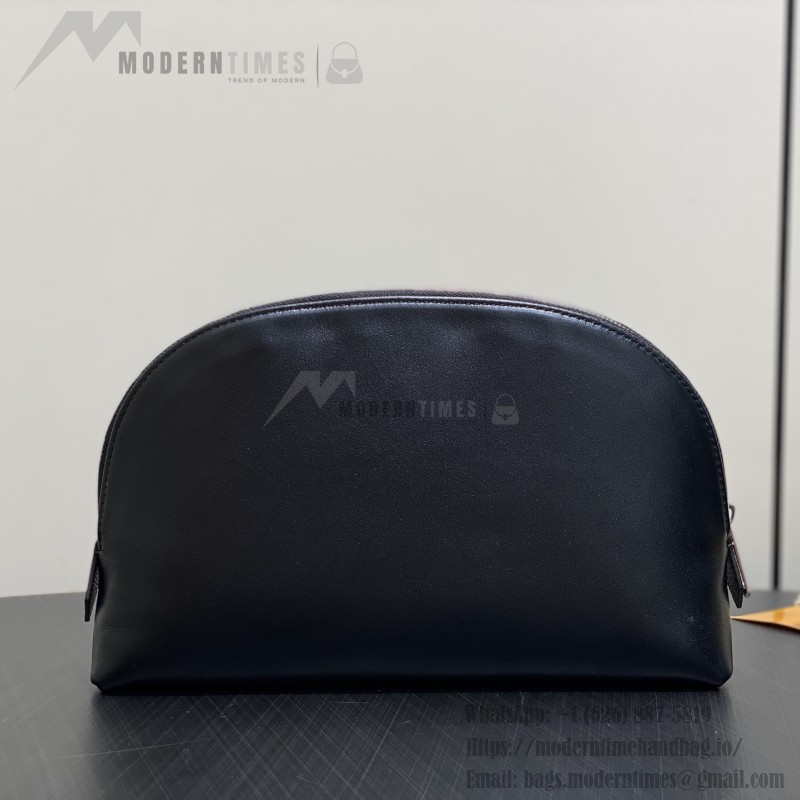 Louis Vuitton Pochette Cosmétique Black Lambskin Makeup Bag M15206 / M15205