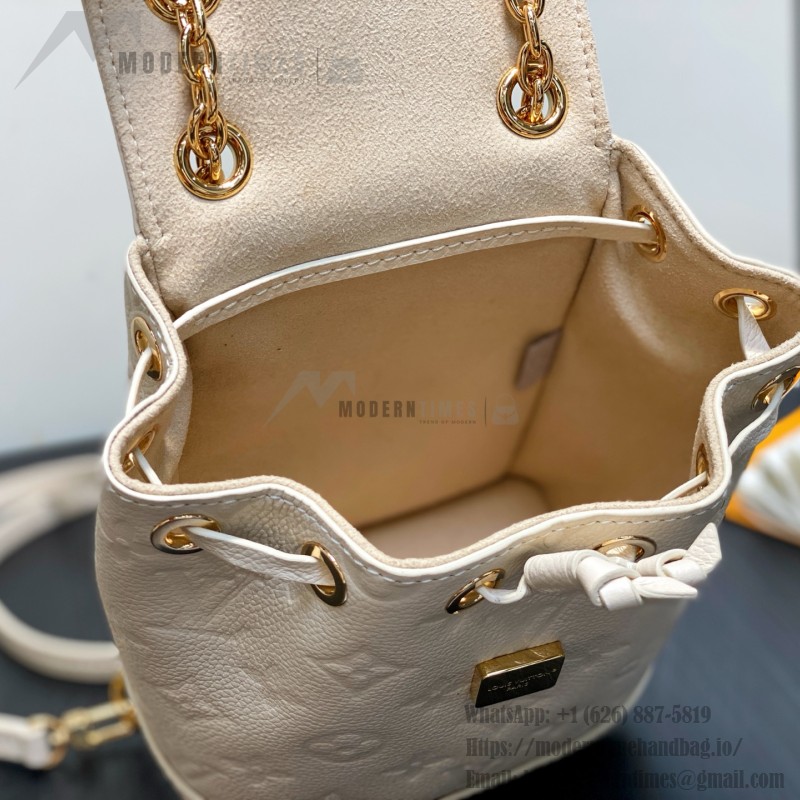 Louis Vuitton Nano Noé Backpack M25819 Off-White / M14549 Black