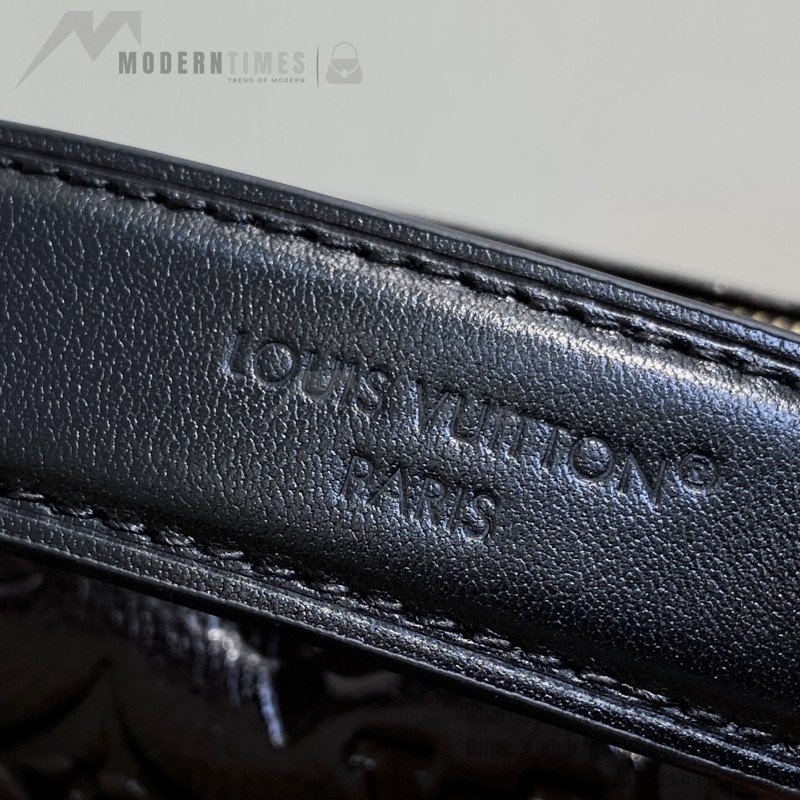 Louis Vuitton Side Trunk Medium Bag M26304 in Chocolate Monogram Saga Leather