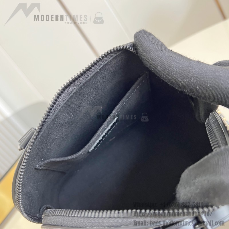 Louis Vuitton Alma Mini Handbag K00015 Turmeric Black Monogram Canvas