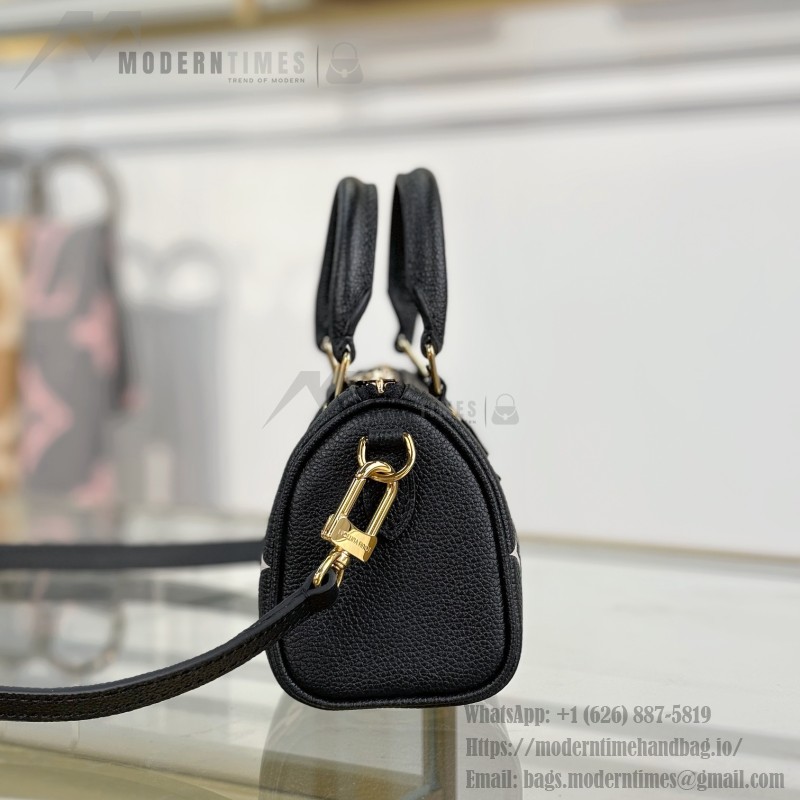 Louis Vuitton Nano Speedy M81456 Black Mini Handbag