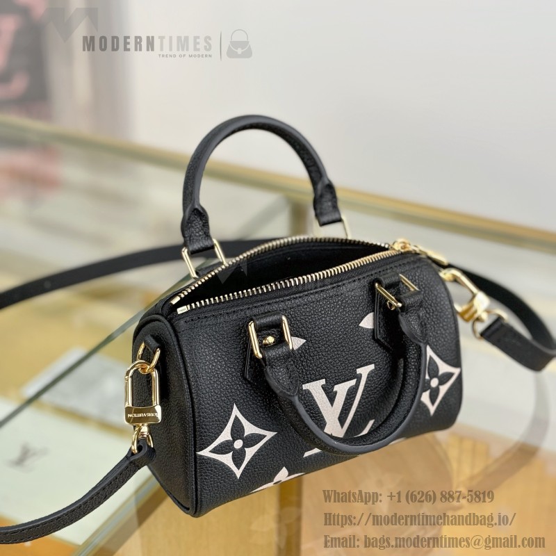 Louis Vuitton Nano Speedy M81456 Black Mini Handbag