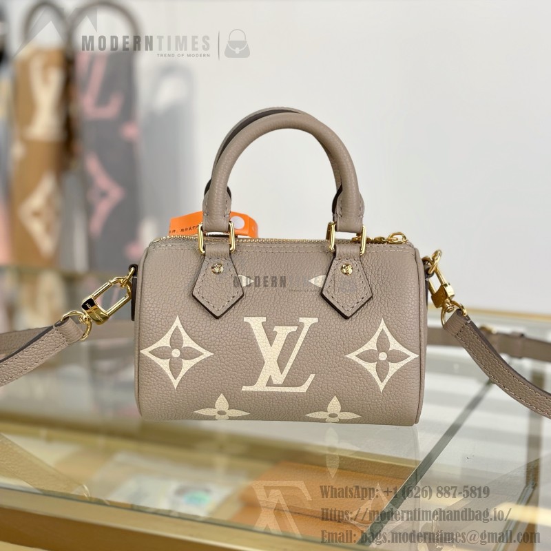 Louis Vuitton Nano Speedy M81456 Black Mini Handbag
