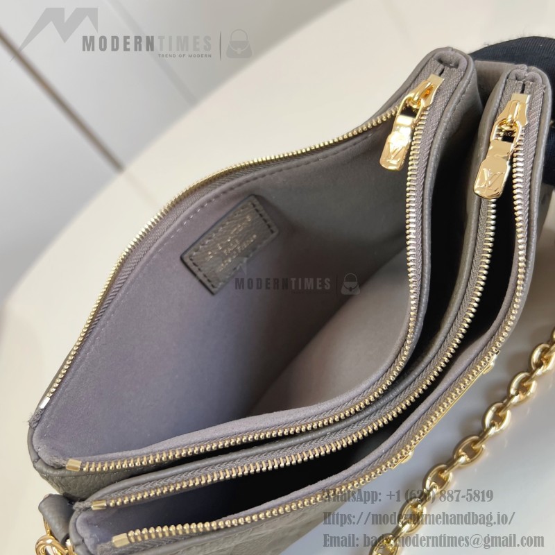 Louis Vuitton Liv Pochette M12916 Light Green Monogram Empreinte Replica