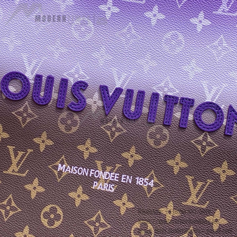 Louis Vuitton Shopper Tote M13923 Purple Gradient Damier Ebene Replica Bag