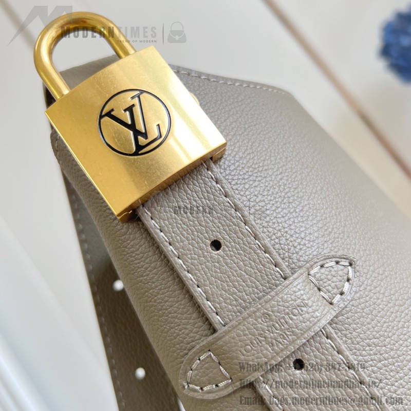 Louis Vuitton Low Key Hobo PM M25352 dark green leather handbag