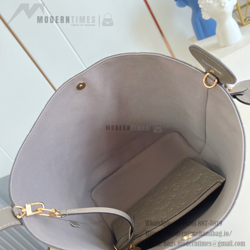 Louis Vuitton All In BB Large M13044 light green Monogram Empreinte bucket bag