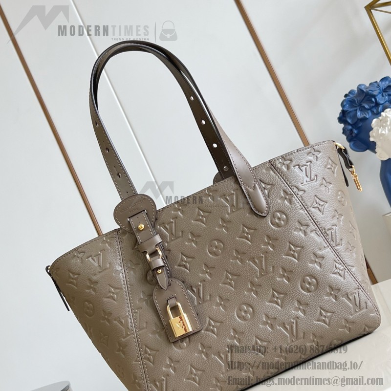 Louis Vuitton All In One Small M25858 black and M25890 light green Empreinte handbag