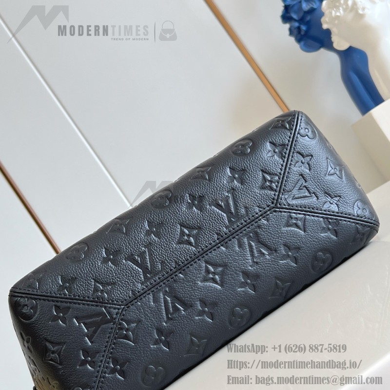 Louis Vuitton All In One Small M25858 black and M25890 light green Empreinte handbag