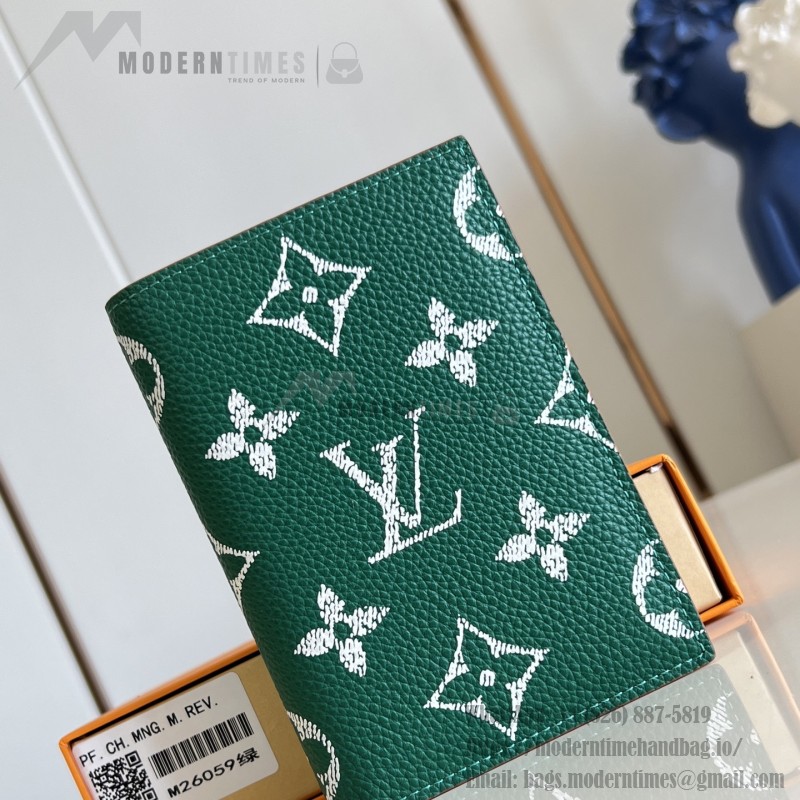 Louis Vuitton M26059 coated canvas passport cover multi color