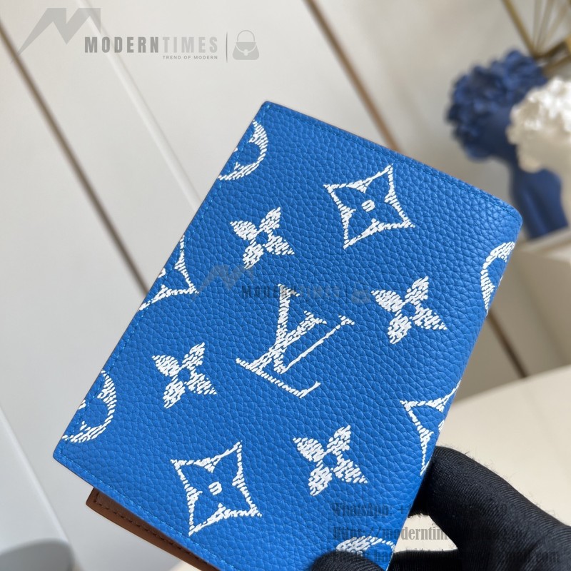 Louis Vuitton M26059 coated canvas passport cover multi color