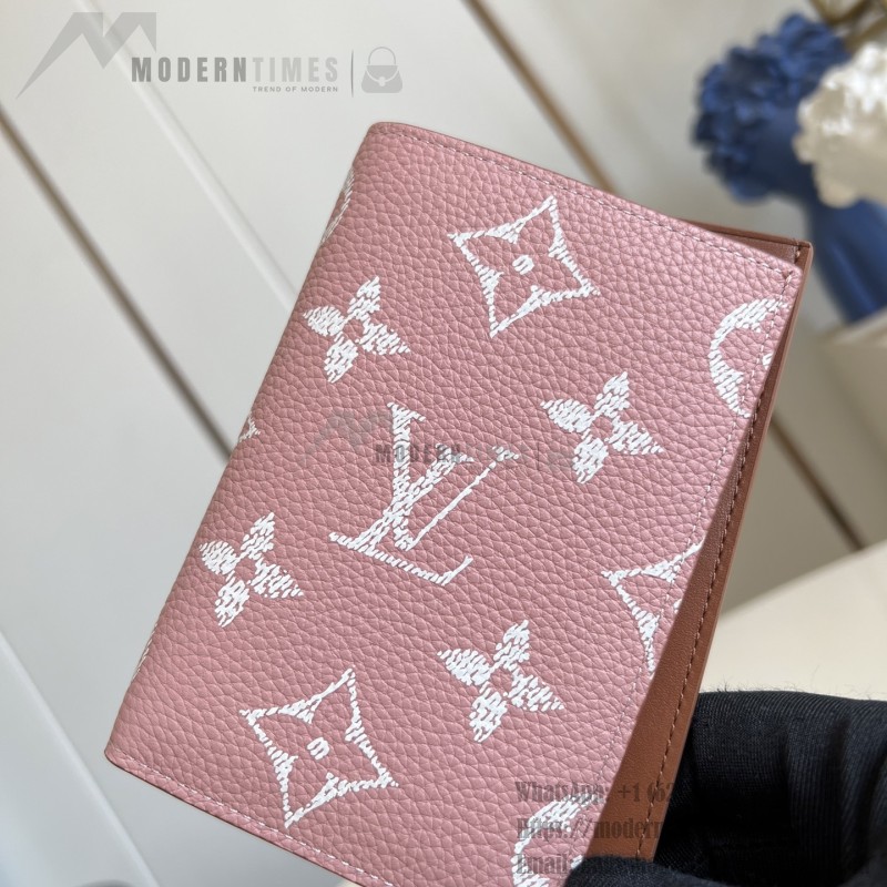 Louis Vuitton M26059 coated canvas passport cover multi color