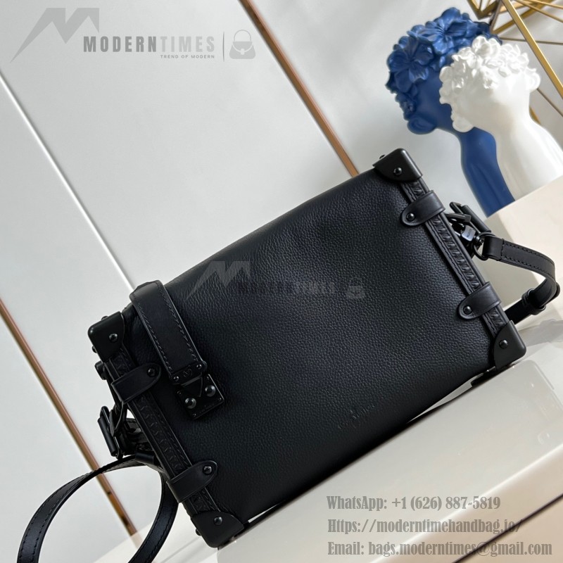 Louis Vuitton Side Trunk M24309 Medium Black Out Handbag Replica