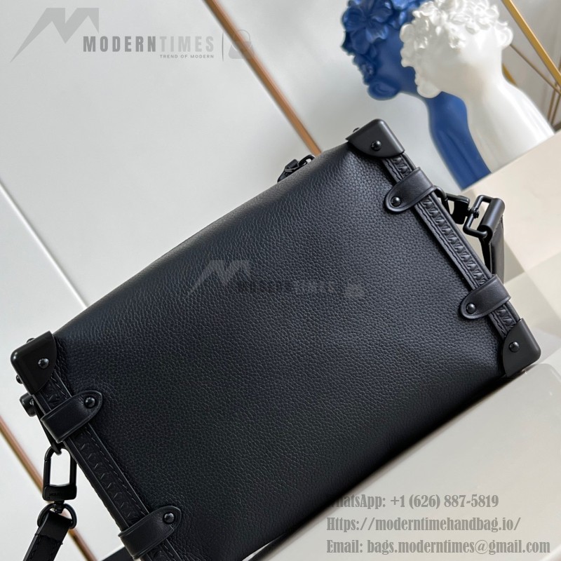 Louis Vuitton Side Trunk M24309 Medium Black Out Handbag Replica