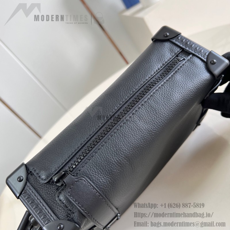 Louis Vuitton Side Trunk M24309 Medium Black Out Handbag Replica