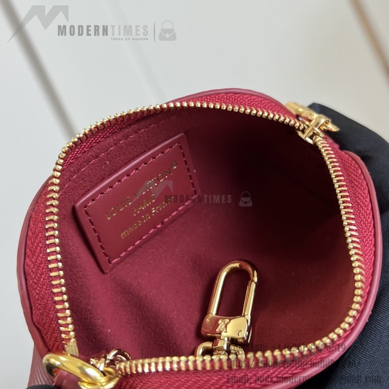 Louis Vuitton Lipstick Mini Cosmetic Pouch Monogram Canvas with Chain