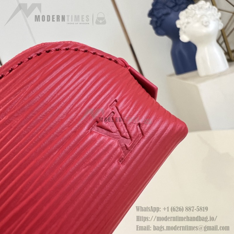 Louis Vuitton Lipstick Mini Cosmetic Pouch Monogram Canvas with Chain
