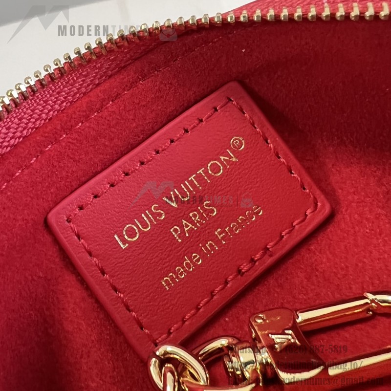 Louis Vuitton Lipstick Mini Cosmetic Pouch Monogram Canvas with Chain