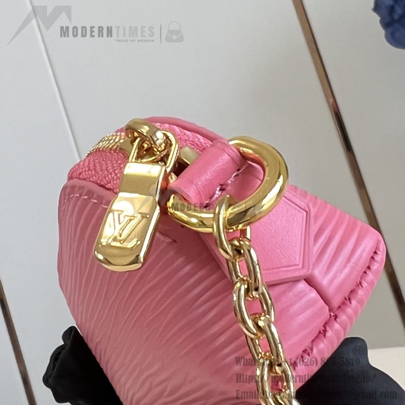 Louis Vuitton Lipstick Mini Cosmetic Pouch Monogram Canvas with Chain