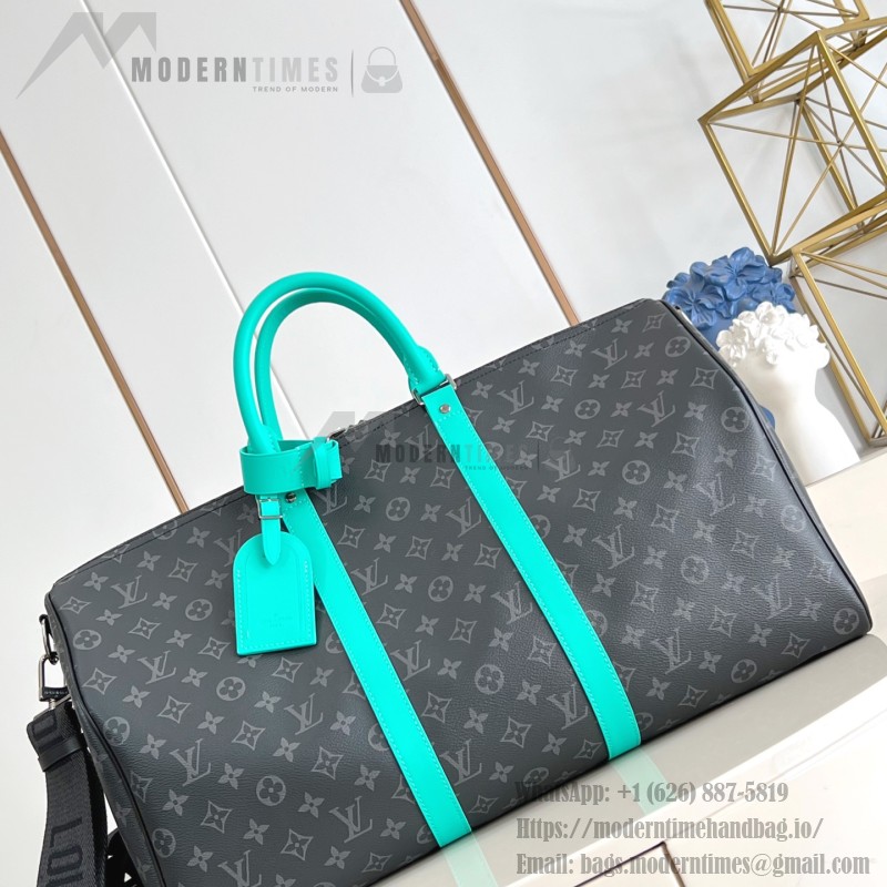 Louis Vuitton Keepall Bandoulière 50 Monogram Eclipse travel bag replica