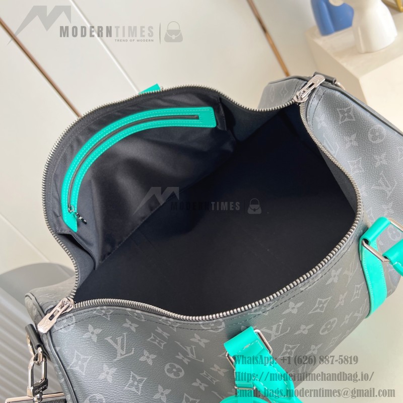 Louis Vuitton Keepall Bandoulière 50 Monogram Eclipse travel bag replica