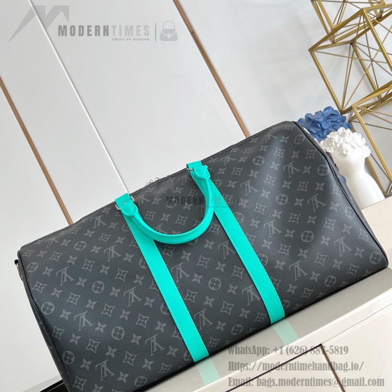 Louis Vuitton Keepall Bandoulière 50 Monogram Eclipse travel bag replica