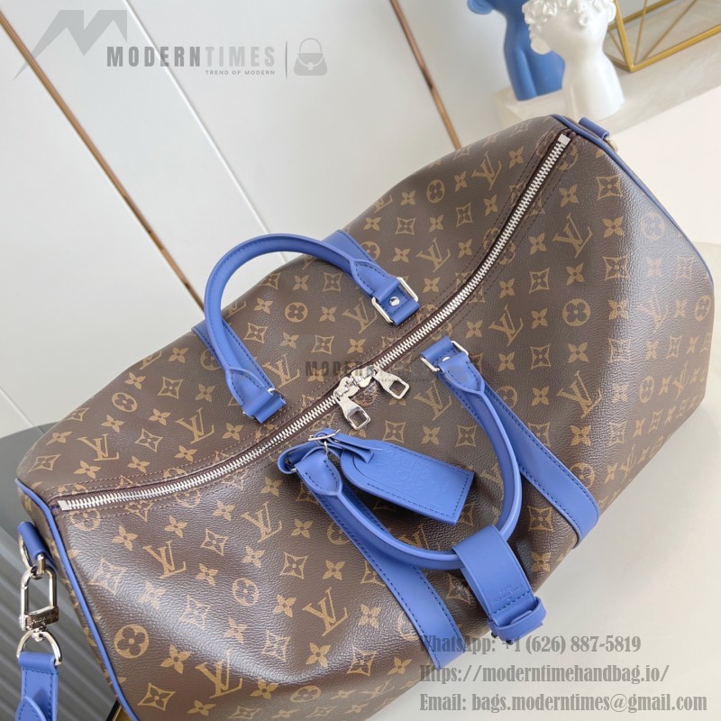 Louis Vuitton Keepall Bandoulière 50 Monogram Eclipse travel bag replica