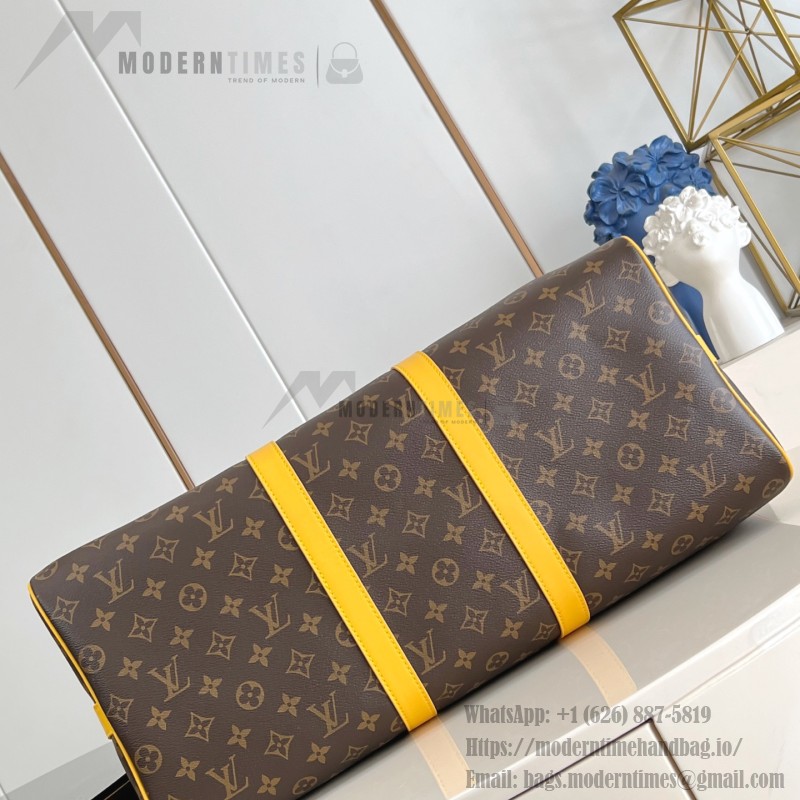 Louis Vuitton Keepall Bandoulière 50 Monogram Eclipse travel bag replica
