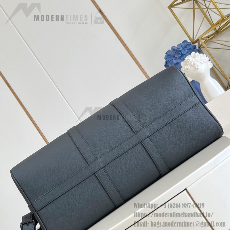 Louis Vuitton Keepall Bandoulière 50 replica travel bag in waxed calfskin leather