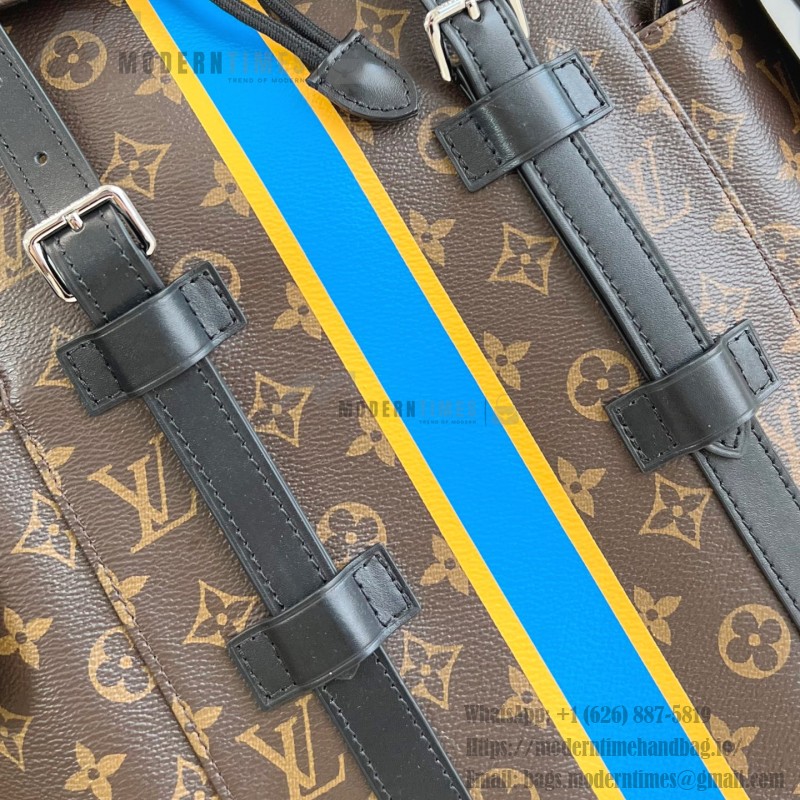 Louis Vuitton Christopher Medium Backpack replica in blue with Mon Monogram