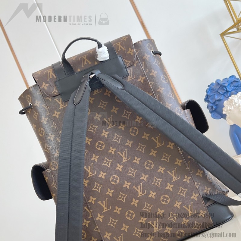 Louis Vuitton Christopher Medium Backpack replica in blue with Mon Monogram