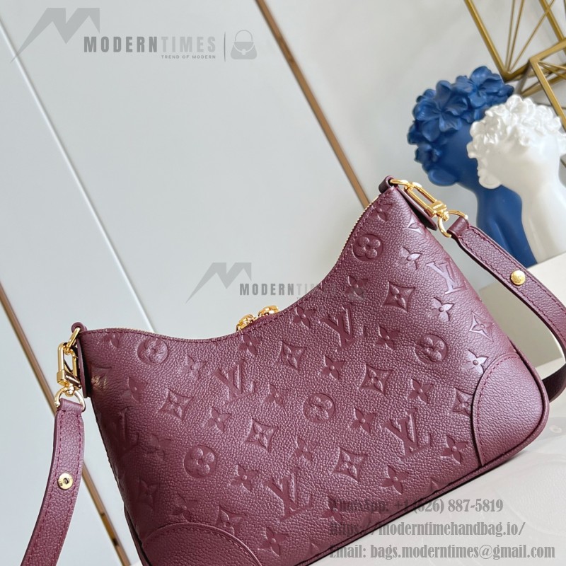 Louis Vuitton Boulogne Handbag replica in purple-red embossed leather