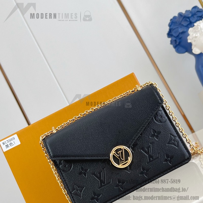 Louis Vuitton Wallet On Chain Rosy replica Monogram Empreinte leather